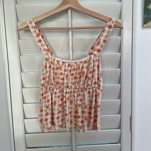 Pacsun/LA Hearts Floral Babydoll Tank top